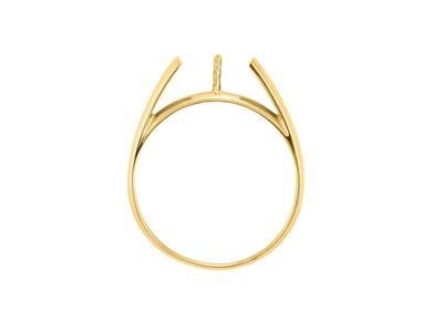 Ring Für Eine Perle Von 5 Bis 7 Mm, 18k Gelbgold. Ref. Solo S - Standard Bild - 1