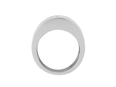 Ring Für Perlen Von 8 Bis 9 Mm, 925er Silber, Rhodiniert. Ref. Bg224 - Standard Bild - 1