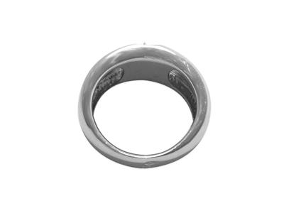 Ring Für 10 MM Perle, 925er Silber, Rhodiniert. Ref. Bg113 - Standard Bild - 2