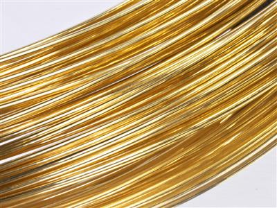 Runddraht Aus 9 Kt Gelbgold, Df, 1,00 mm Durchmesser, 100 % Recyceltes Gold - Standard Bild - 1