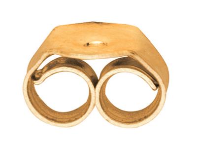 Glatter Ohrring-verschluss, 18k Gelbgold. Ref. 07406-bis, Das Paar - Standard Bild - 1