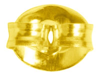 Glatter Ohrring-verschluss, 18k Gelbgold. Ref. 07406-bis, Das Paar - Standard Bild - 3