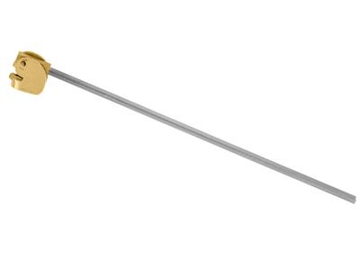 Einfaches Stiftsystem Mit Feder, 18k Gelbgold. Ref. 07205 - Standard Bild - 2