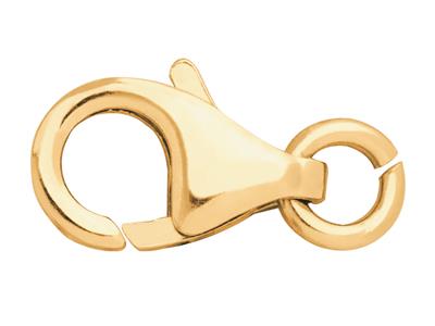 Gewölbter, Geprägter Handschellenverschluss Mit Freiem Ring 11 Mm, 18k Gelbgold. Ref. 17028 - Standard Bild - 1