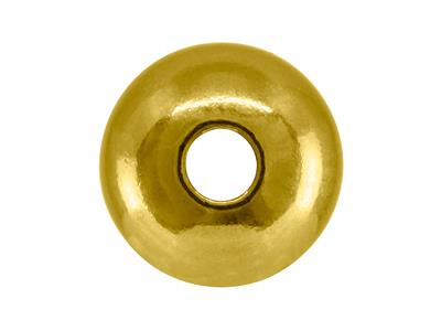 Schwere, Glatte, Polierte Kugel Mit 2 Lochern, 9 Mm, 18k Gelbgold. Ref. 04772 - Standard Bild - 3