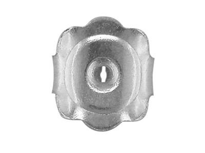 Belgischer Ohrring-verschluss 925er Silber. Ref.07406, Pro Paar - Standard Bild - 3
