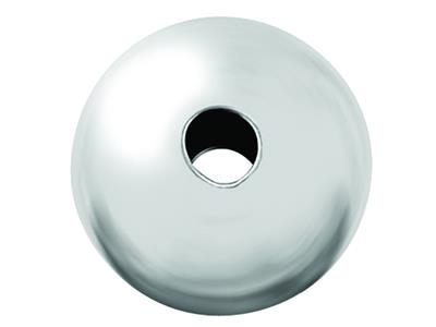 Schlichte Runde Perlen Aus Sterlingsilber, 2 löcher, 20er Pack, 3 mm - Standard Bild - 1