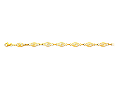 Filigranes Maschenarmband 6 Mm, 19 Cm, 18k Gelbgold - Standard Bild - 1