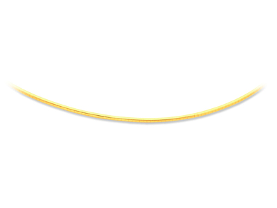 Omega-halskette Rund 2 Mm, 42 Cm, 18k Gelbgold - Standard Bild - 1