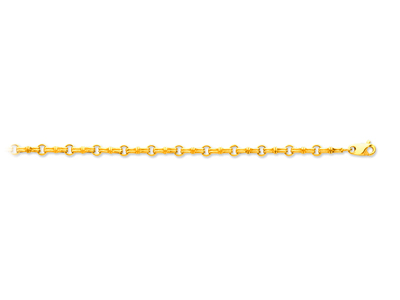 Armband Mit Kleinen Schleifen 4,8 Mm, 19 Cm, 18k Gelbgold