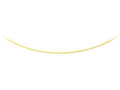Halskette Kabel 1,4 Mm, 50 Cm, Gelbgold 18k - Standard Bild - 1