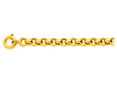 Armband Aus Jaseron-mesh 12,50 Mm, 21 Cm, 18k Gelbgold
