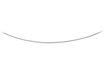 Omega-halskette Rund 1,50 Mm, 42-45 Cm, Silber 925 Rh - Standard Bild - 1