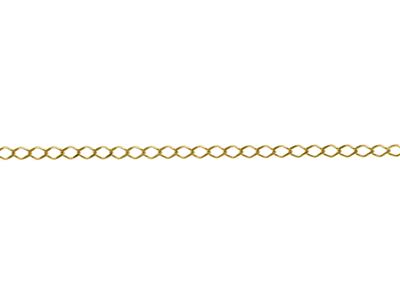 Rautenmaschenkette 3,80 Mm, Vergoldet 3 Mikron - Standard Bild - 1