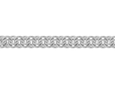 Kette Aus Forçat-maschen Mit Doppeltem Ring 7,30 Mm, Silber 925. Ref. 10159