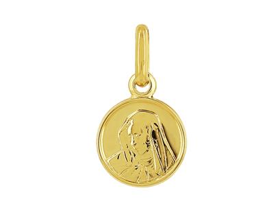 Medaille Jungfrau 8 Mm, 18k Gelbgold