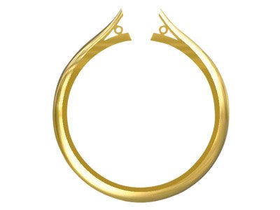 Tiffany-ringschiene Aus 18ktgelbgold, Ss2, Mit Röhrchen, Gröe M