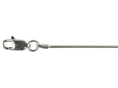 Omegakette Aus Sterlingsilber, 1,0mm, 40cm
