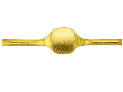 Herrenring Aus 9kt Gelbgold, Kg4900, 1,80mm, Kissen-siegelring, 14x12mm, Mit Echtheitsstempel, Weichgeglüht, 100  Recyceltes Gold