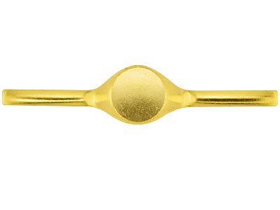 Herrenring Aus 9kt Gelbgold, Kg4823, 2,00mm, Runder Siegelring, 13mm, Mit Echtheitsstempel, Weichgeglüht, 100  Recyceltes Gold