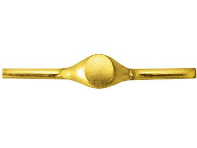 Damenring Aus 9kt Gelbgold, Df, Kl6005, 2,00mm, Ovaler Siegelring, 11x9mm, Mit Echtheitsstempel, Weichgeglüht