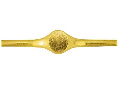 Herrenring Aus 18kt Gelbgold, Kt3033, 3,20mm, Ovaler Siegelring, 13x11mm, Mit Echtheitsstempel, Weichgeglüht, 100  Recyceltes Gold