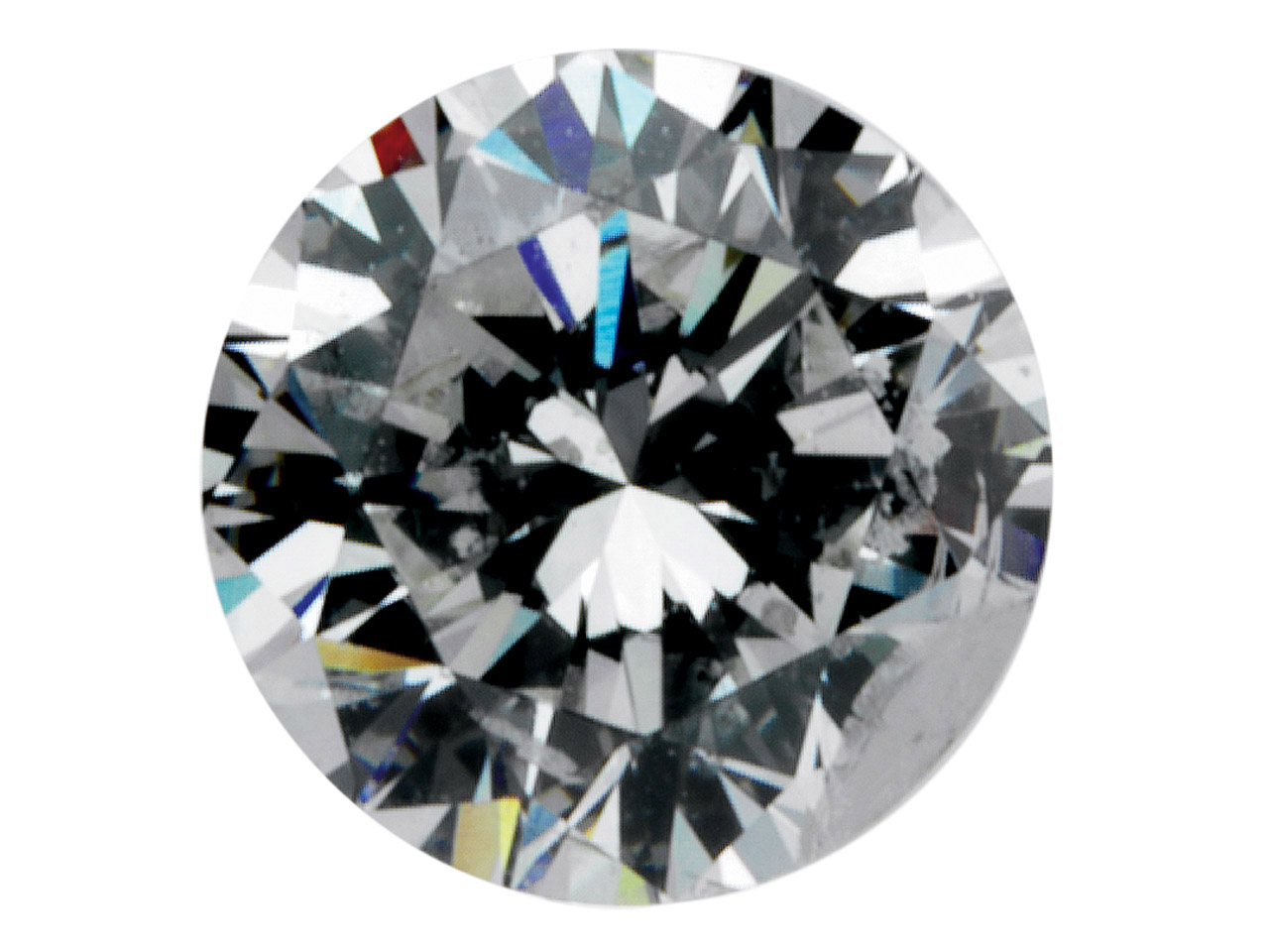 1,0cts Natürlicher Moissanit Diamant VVS2 Weiß G Farbe 6,5mm Runde Reinheit 