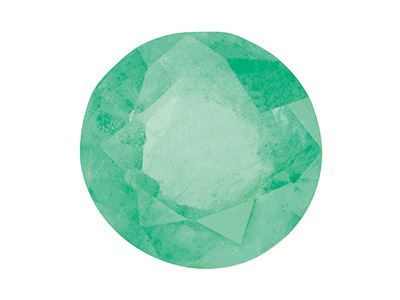 Smaragd,-Rund,-3 mm
