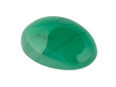 Smaragd,-Ovaler-Cabochon,-7 x 5 mm
