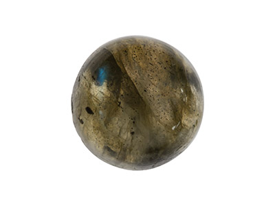 Labradorit,-Runder-Cabochon,-12 mm