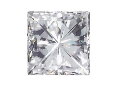 Moissanit, Quadratisch, 5,5mm, 0,91ct, Diamantersatz 1,00ct, Sehr Gute Qualität