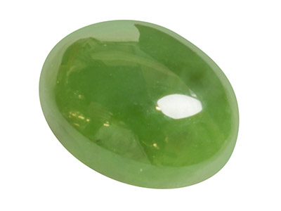 Nephrit-jade, Ovaler Cabochon, 9x7mm