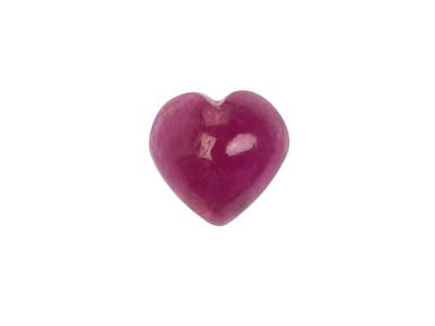 Rubin, Herzförmiger Cabochon, 5 X 5mm