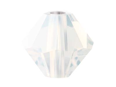 Preciosa Kristall, 24er-pack, Bicone, 4mm, Weier Opal