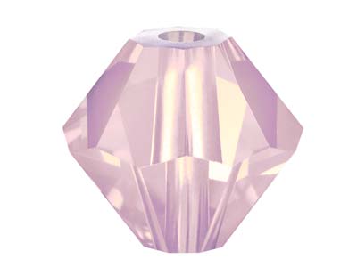 Preciosa Kristall, 24er-pack, Bicone, 4mm, Rosa Opal