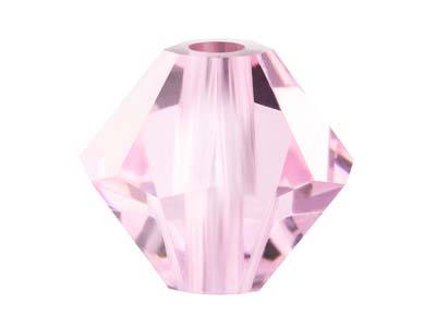 Preciosa Kristall, 24er-pack, Bicone, 4mm, Rosa Saphir