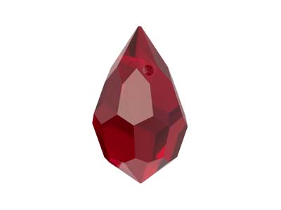 Preciosa Kristall, 4er-pack, Tropfenanhänger, 681, 6 X 10mm, Siam