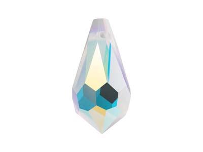 Preciosa Kristall, 2er-pack, Tropfenanhänger, 984, 7,5 X 15mm, Kristall Ab