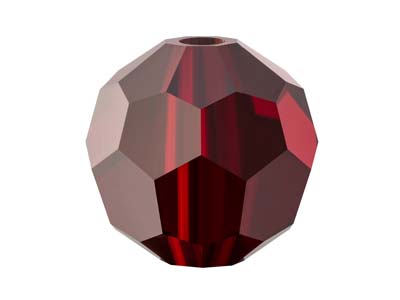 Preciosa Kristall, 12er-pack, Runde Perle, 4mm, Granat