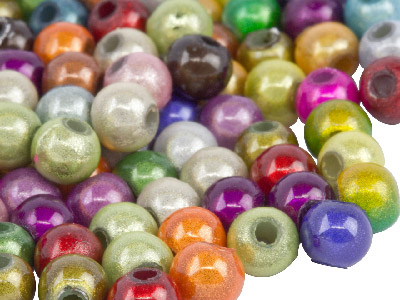 Wunderperlen, Rund, 200er-pack, 4mm, Kunststoff - Verschiedene Farben