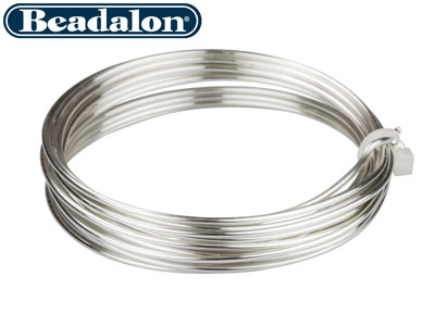 Beadalon Artistic Wire, Drahtstärke 14 Awg ,  3,1 m, Silberbeschichtet - Standard Bild - 2