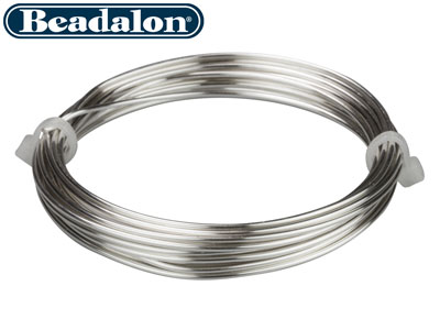 Beadalon Artistic Wire, Drahtstärke 16 Awg ,  3,1 m, Silberbeschichtet - Standard Bild - 2