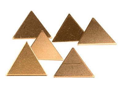 Kupferrohlinge, Dreiecke, 6er-pack, 21 mm - Standard Bild - 1
