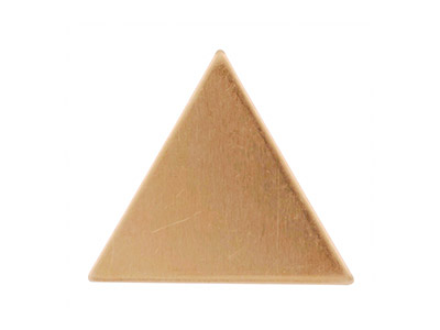 Kupferrohlinge, Dreiecke, 6er-pack, 21 mm - Standard Bild - 2