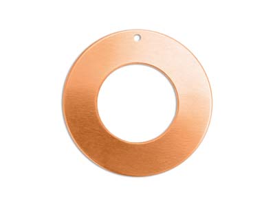Impressart Scheibenförmige Kupfer-prägerohlinge, 25 mm, Bohrloch Oben, 4er-pack - Standard Bild - 1