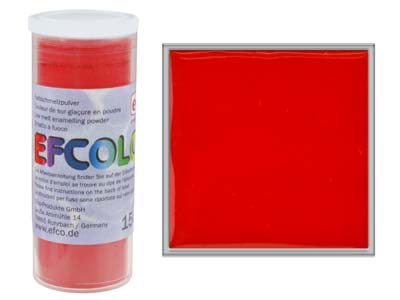 Efcolor Farbschmelzpulver, 10ml, Rot