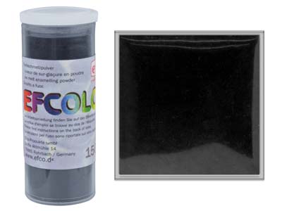 Efcolor Farbschmelzpulver, 10ml, Schwarz