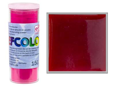 Efcolor Farbschmelzpulver, 10ml, Transluzentfarbe: Rot