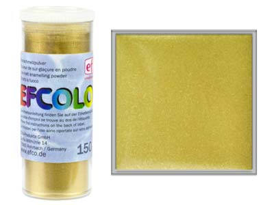 Efcolor Farbschmelzpulver, 10ml, Metallicfarbe: Gold