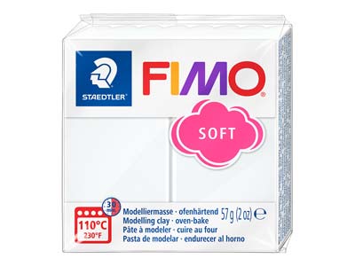 Fimosoft, 57-g-block, Wei, Fimo Farbe Nr. 0